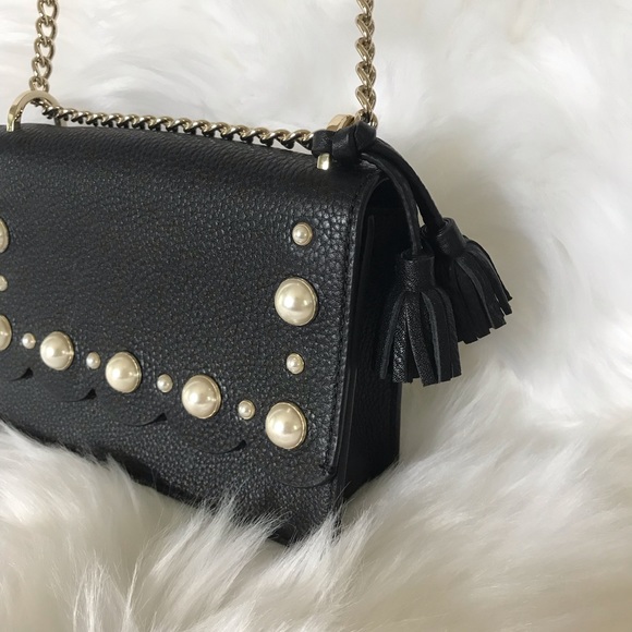 Hayes Street pearl hazel black kate spade crossbod - Picture 2 of 6